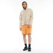 Cursive Zip Hoodie - Sand