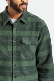 Bowery Heavy Weight L/S Flannel - Forest Green